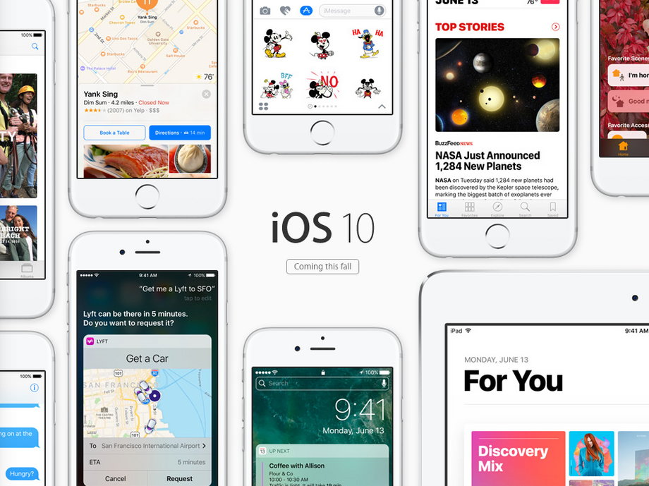 iOS 10 pojawi się oficjalnie na jesieni