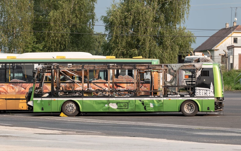 Spalony autobus (Czechy, 2019 r.)