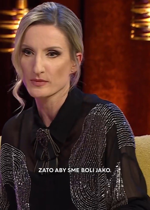 Moderátorka Adela Vinczeová. 