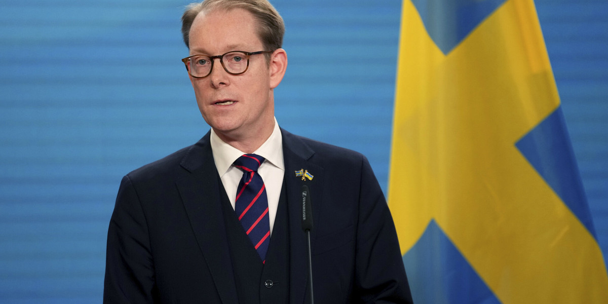 Tobias Billstroem, minister spraw zagranicznych Szwecji.