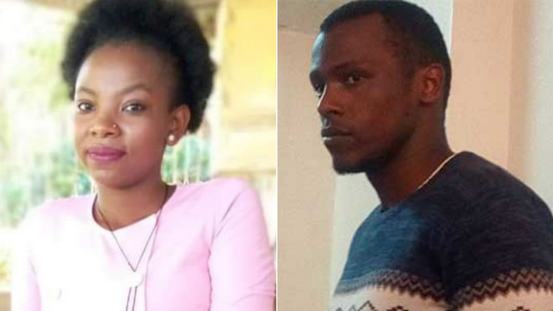 Murdered Murang'a GK Prison warder Pauline Wangari and Peterson Njiru who was arrested in connection with the murder