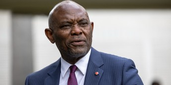 Chairman of the Heirs Holding Ltd., Tony O. Elumelu, is pictured during an interview on the sidelines of the Africa Forward Summit in the Kenyan capital, Nairobi, on May 11, 2026. [Photo by Tony KARUMBA / AFP via Getty Images]