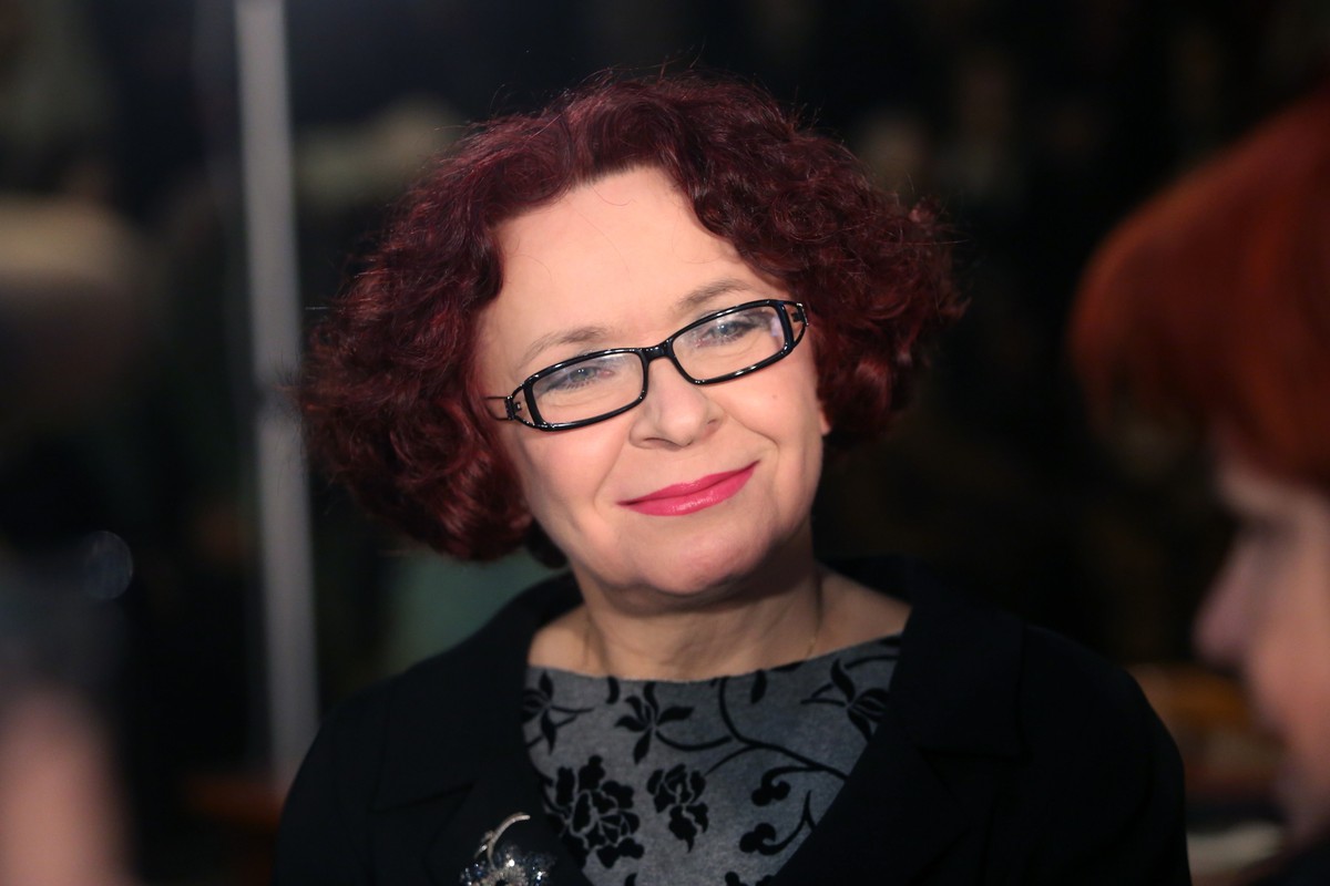 Posłanka PiS, była przewodnicząca KRRiT Elżbieta Kruk podczas Ogólnopolskiej Konferencji nt. rozwoju mediów publicznych pt. "Powstań Polsko"