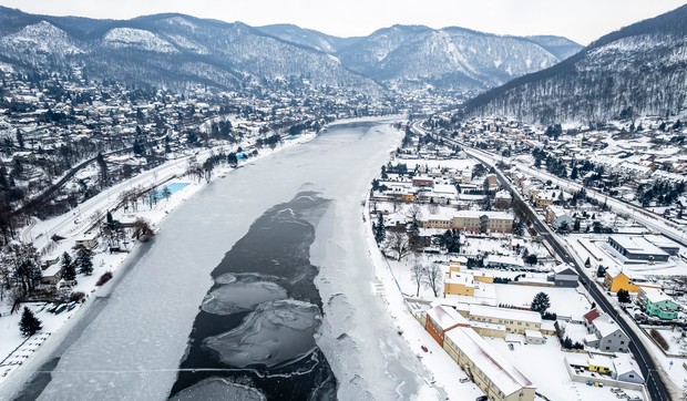 Zamrznuta Elba u Češkoj, 12. januar 2026.