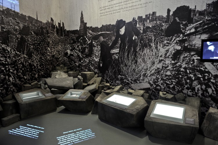 Wystawa 'Powojnie' - fragment ekspozycji stałej w Muzeum Historii Żydów Polskich