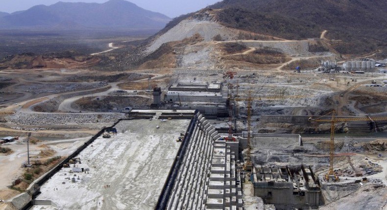 A general view of Ethiopia's Grand Renaissance Dam, as it undergoes construction, is seen during a media tour along the river Nile in Benishangul Gumuz Region, Guba Woreda, in Ethiopia March 31, 2015. REUTER/Tiksa Negeri