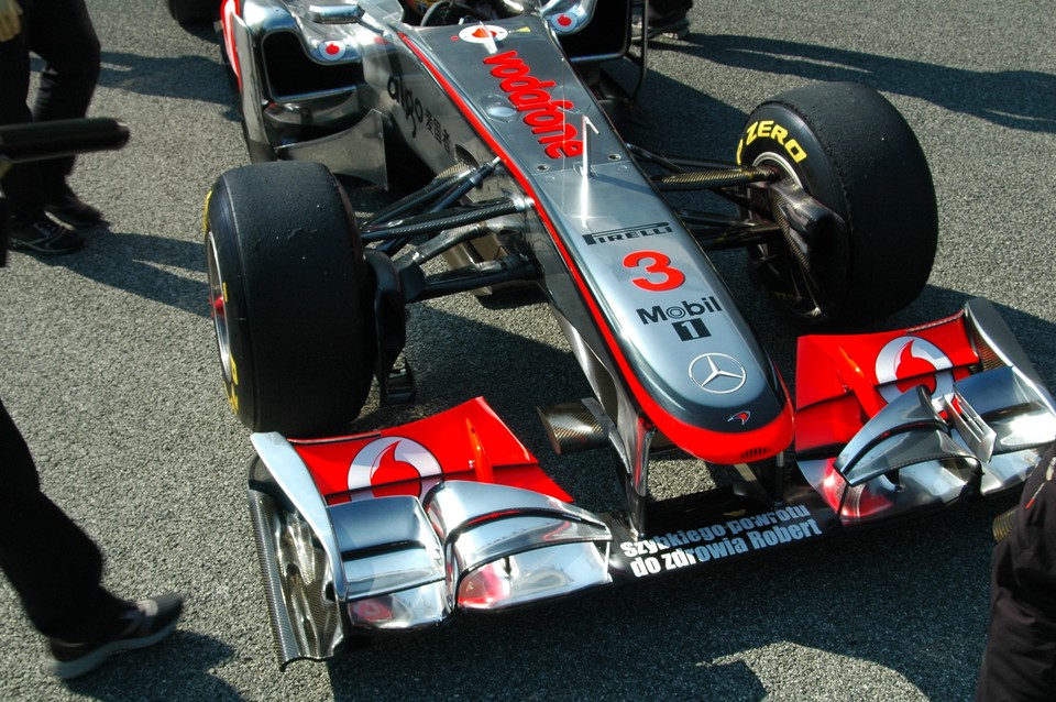 Bolid Lotus Renault GP z napisem dla Kubicy