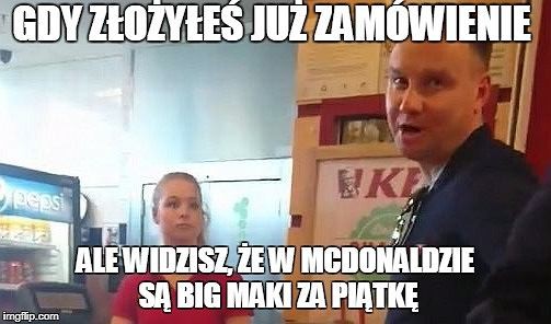 Andrzej Duda w KFC - memy