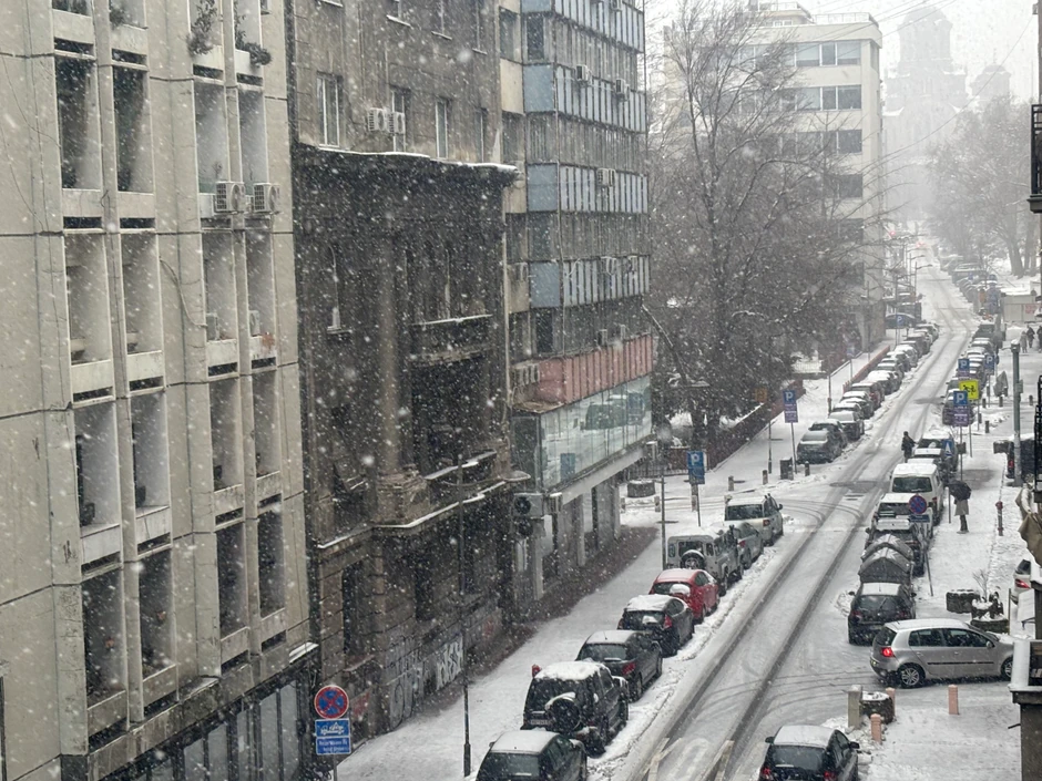 Sneg u Beogradu na Božić