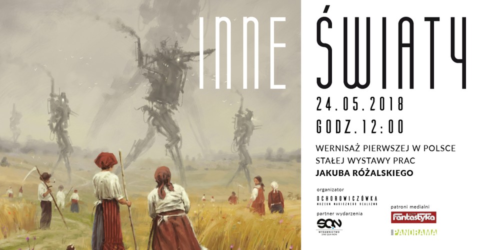 Plakat promujący wystawę prac Jakuba Różalskiego