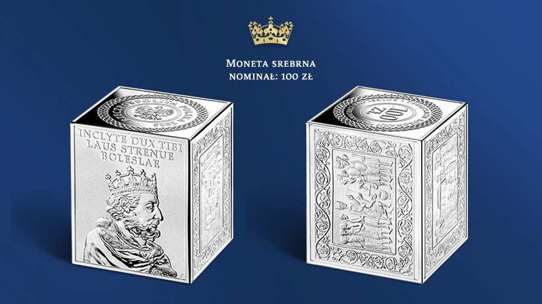 Srebrna moneta kolekcjonerska „Tysiąclecie koronacji Bolesława Chrobrego”