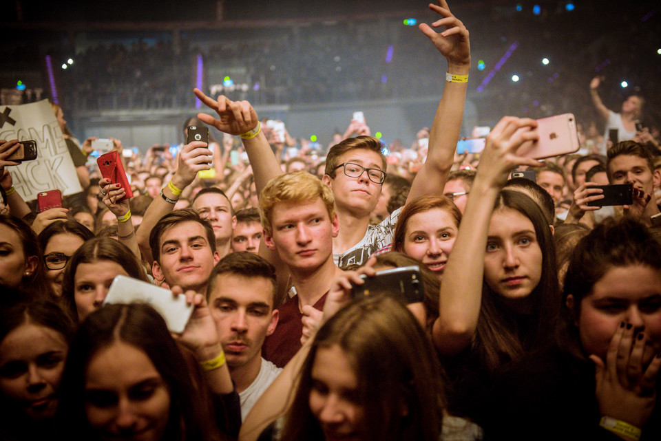 Martin Garrix - koncert w Tauron Arena Kraków - zdjęcia publiczności