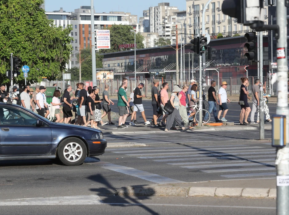 Blokada na Novom Beogradu