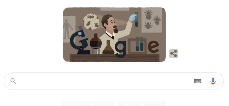 Google Doodle upamiętnia Rudolfa Weigla - wynalazcę szczepionki na tyfus