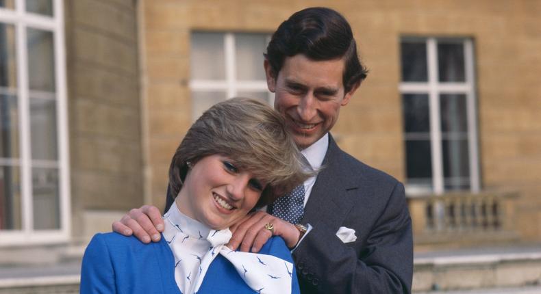 Prince Charles and Princess Diana after announcing their engagement in 1981.Hulton Archive/Getty Images