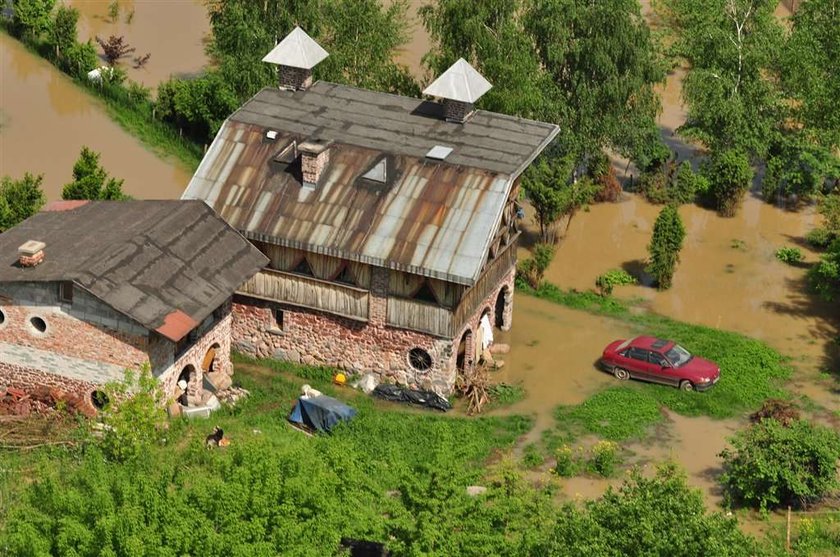 Zobacz groźną Wisłę z lotu ptaka. FOTO