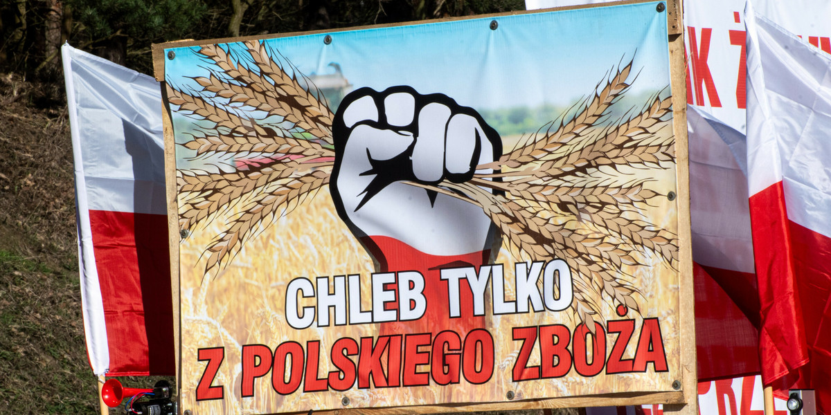 Protest rolników na granicy polsko-niemieckiej w Świecku.