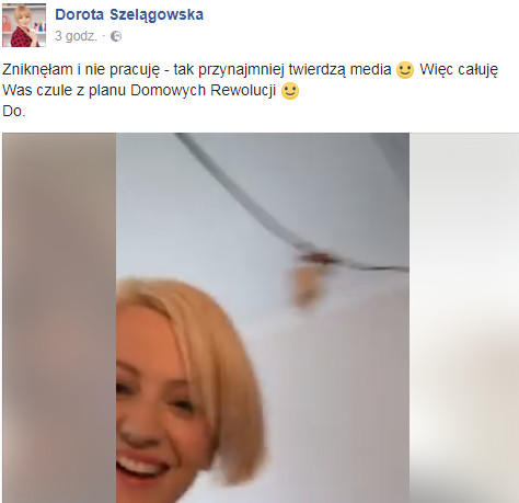 Dorota Szelągowska na Facebooku