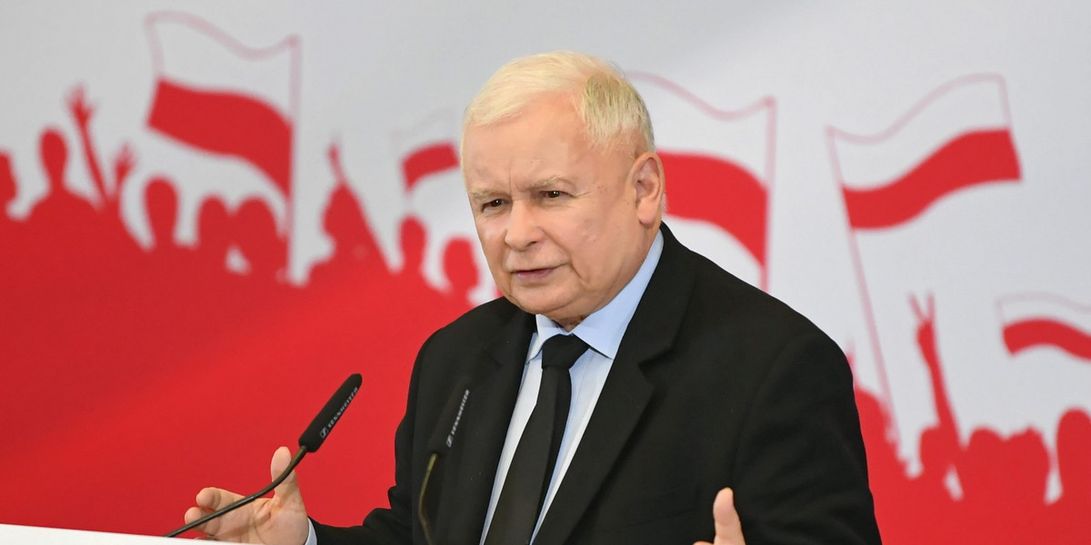 Prezes PiS Jarosław Kaczyński 