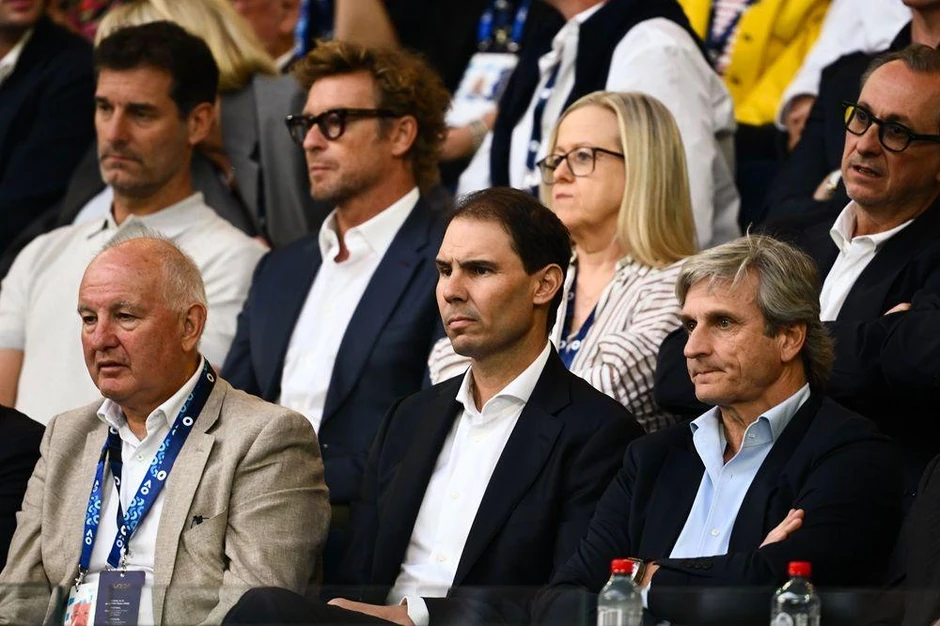 Legendarni šoanski teniser Rafael Nadal u publici na meču Đoković - Alkaraz | Foto: JOEL CARRETT/EPA/Shutterstock
