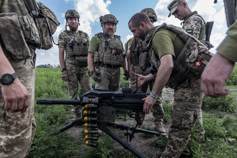 Ukraińscy żołnierze w okolicach Doniecka. 2023 r.