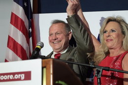Roy Moore's wife rails against The Washington Post and says her husband won't step aside from Senate race in impassioned defense