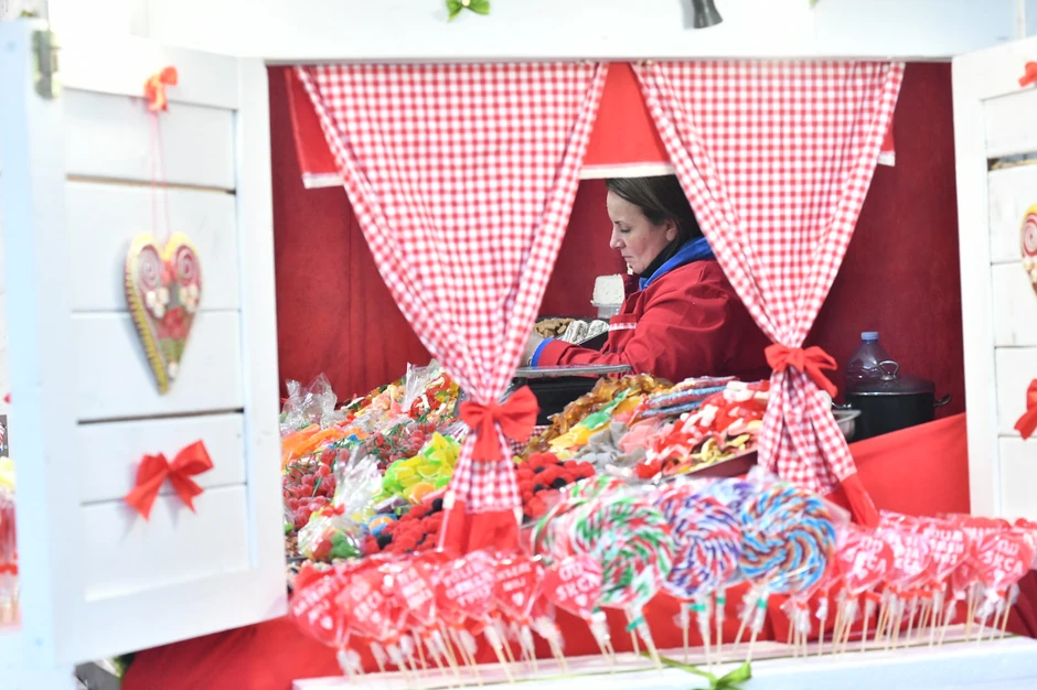 Jedan od štandova sa lizalicama