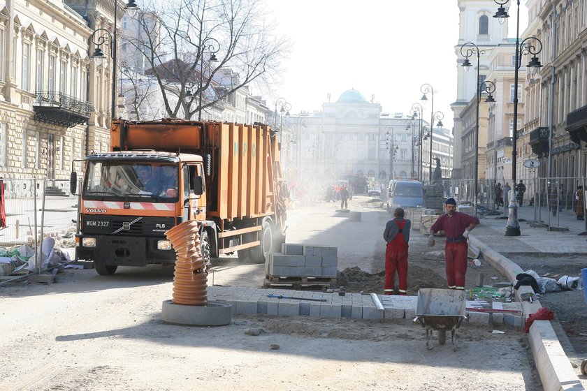 Znów rozkopią Krakowskie Przedmieście