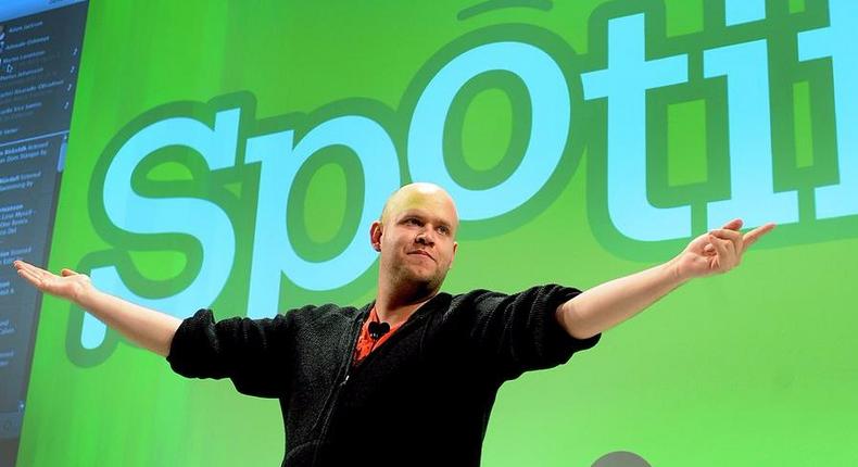 Daniel Ek, chief executive officer of Spotify.