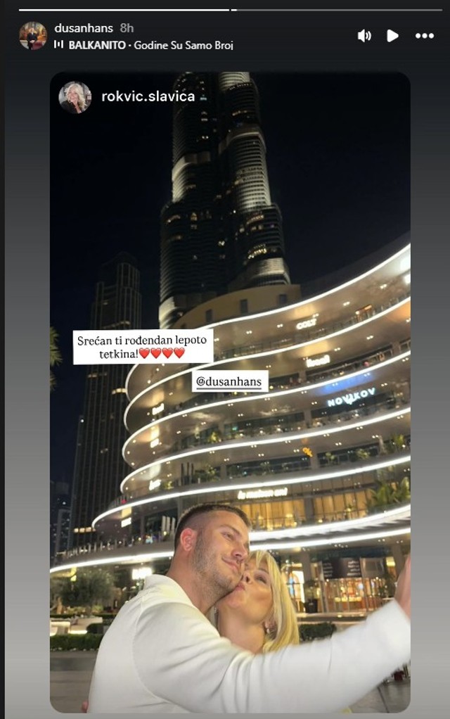 Dušan Milosavljević i Slavica Rokvić (Foto: Instagram/dusanhans)