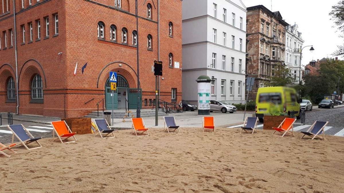 Gdańsk. Wielka piaskownica na środku skrzyżowania w Gdańsku, urzędnicy bronią projektu