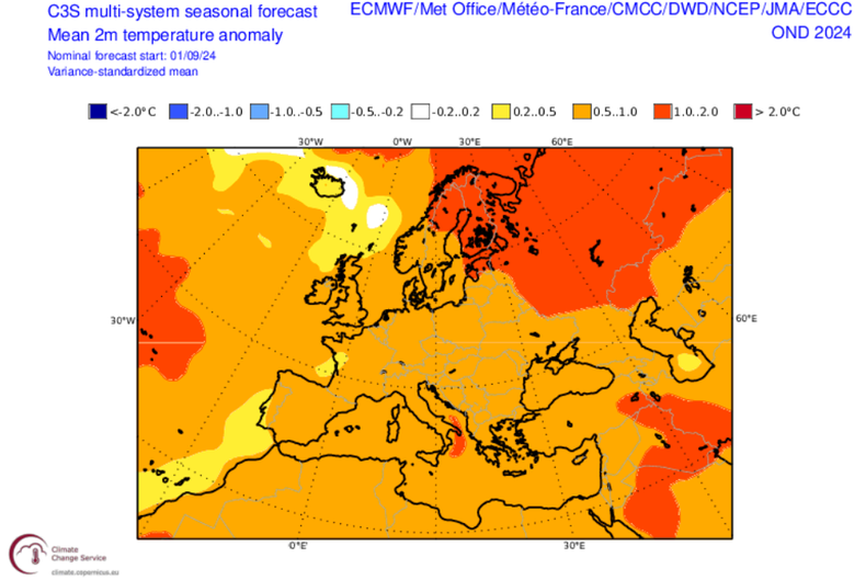 Temperatura będzie nadal dość wysoka, ale bez tak dużych odchyleń, jak ostatnio