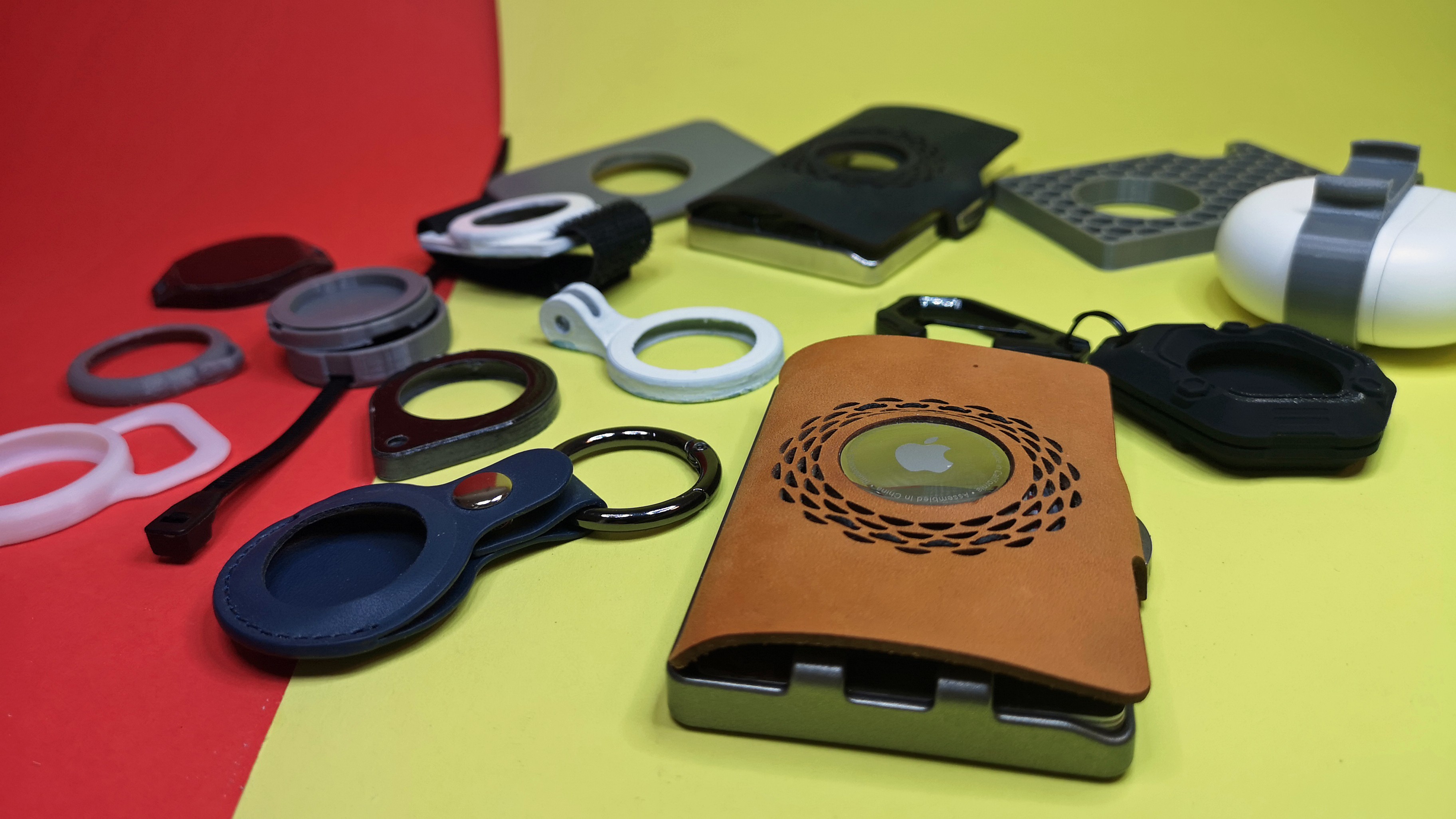 Kartenetui Für AirTag – Ultra-dünn, Flexibles TPU, Passend Für Geldbörsen & Taschen (rosa Transparent)