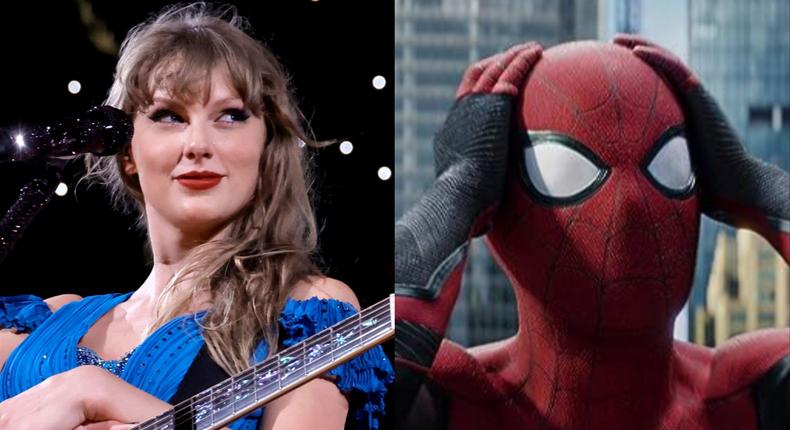 Taylor Swift just make Spider-Man look lame.Kevin Winter/TAS23/Getty Images; Sony/Disney