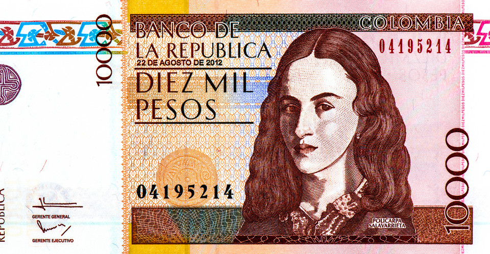  Policarpa Salavarrieta, 10 tys. pesos, Kolumbia