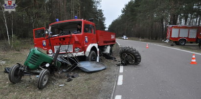 Tragedia w Lubelskiem! Strażacy staranowali ciągnik