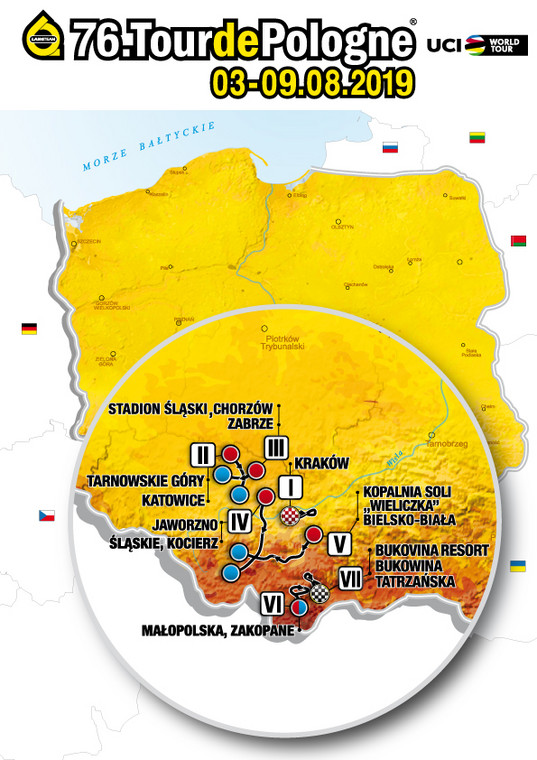 Trasa 76. Tour de Pologne