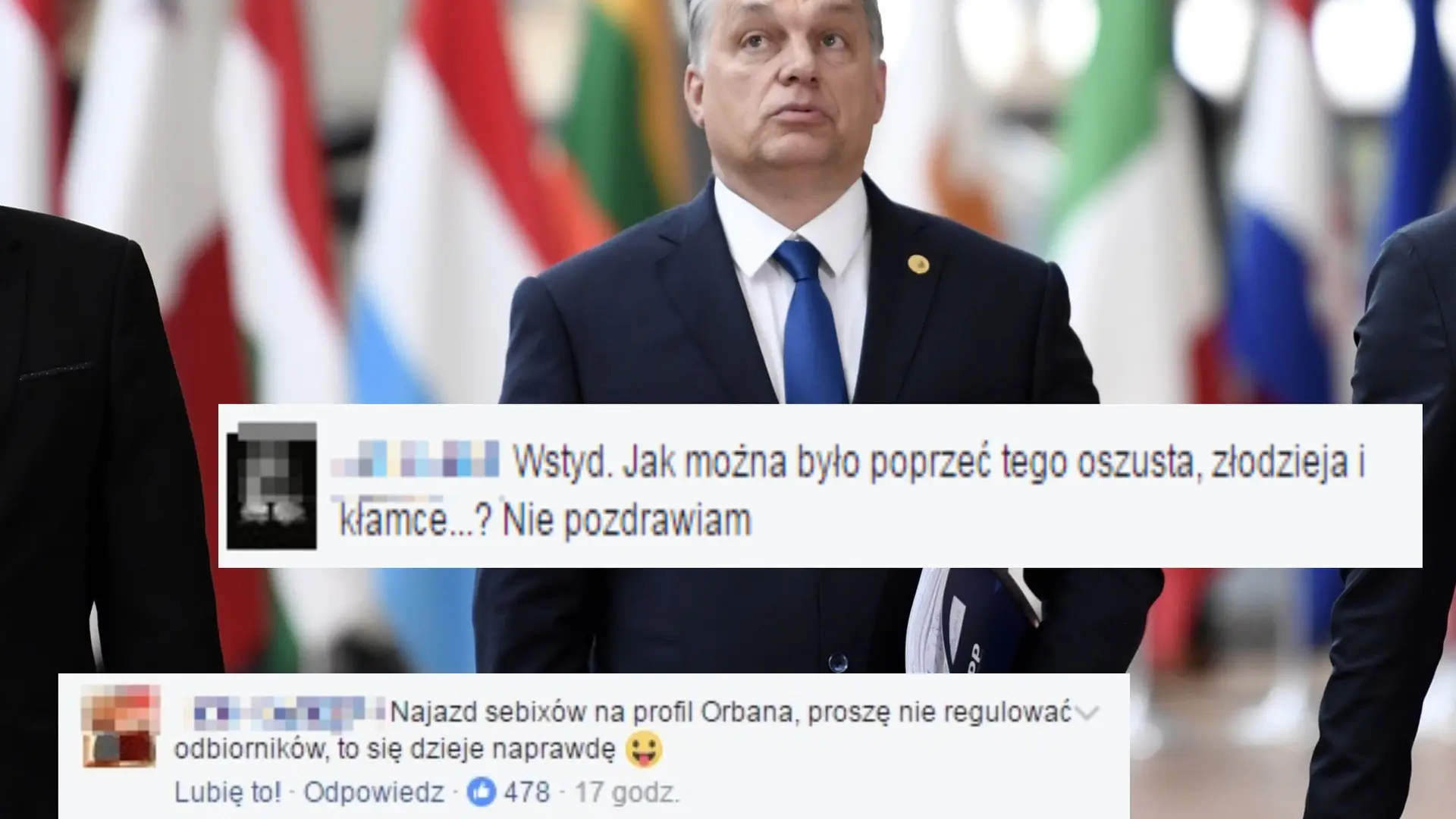 Zwolennicy PiS zaatakowali Orbana na jego FB. Oczywiście po polsku