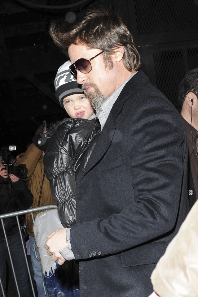 Brad Pitt i Shiloh Jolie-Pitt 
