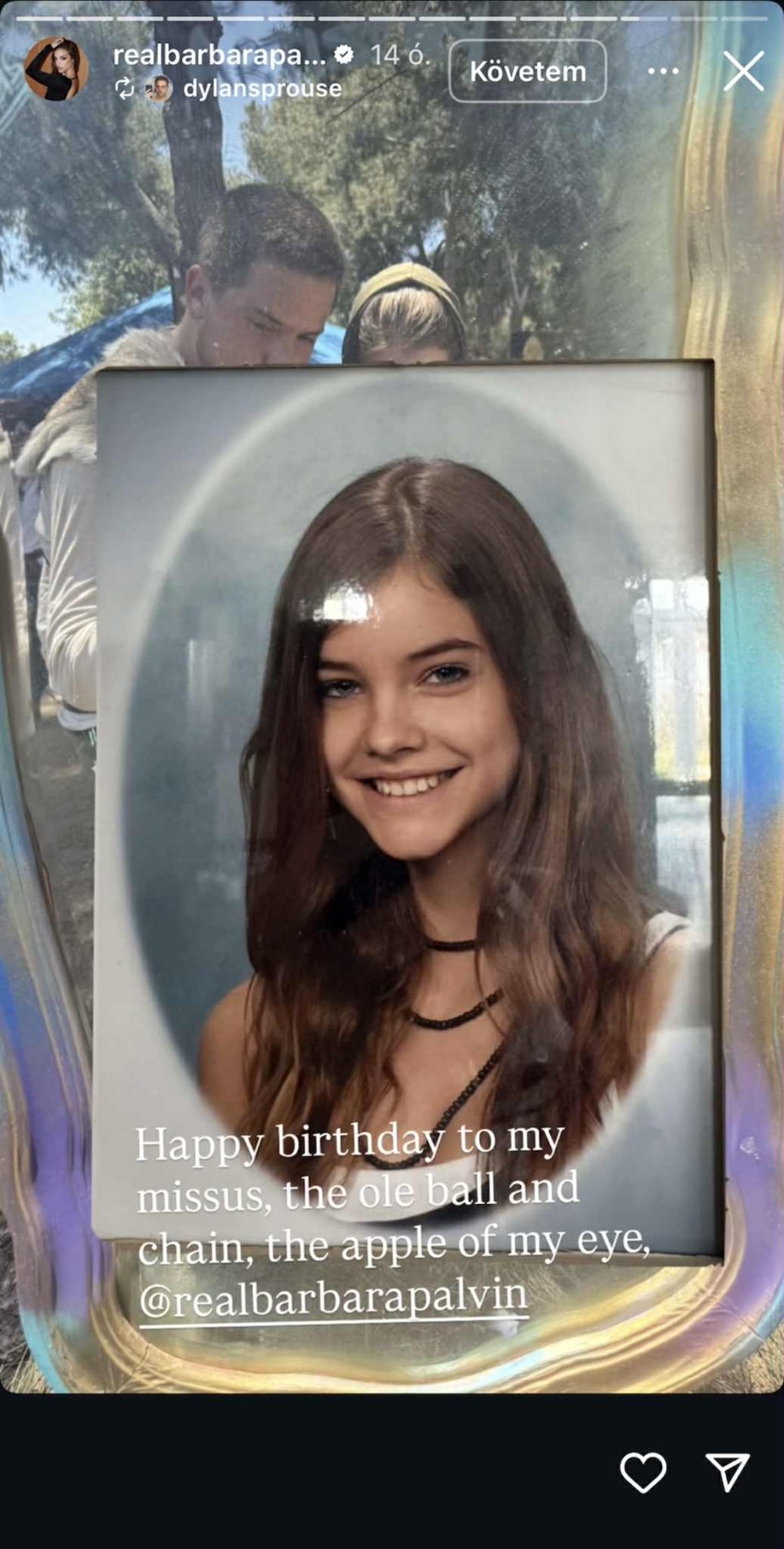 A tinédzser Palvin Barbara is feltűnik férje születésnapi videójában