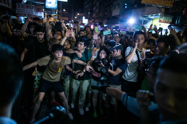 Prodemokratyczne protesty na ulicach Hongkongu w październiku 2014 roku