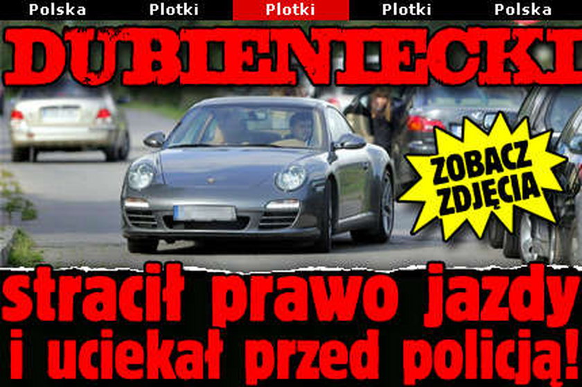 Dubieniecki stracił prawo jazdy i uciekał przed policją! Dużo zdjęć!