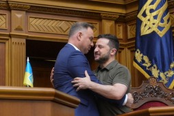 Wołodymyr Zełenski i Andrzej Duda