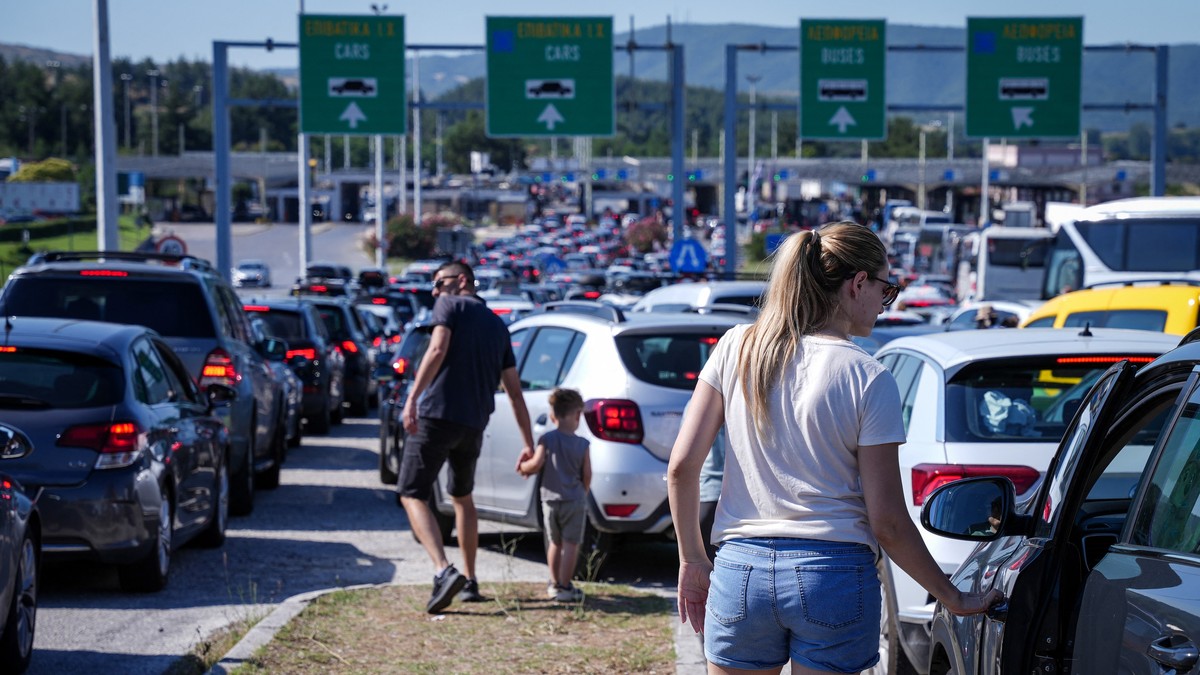 Đevđelija, Severna Makedonija, gužve na granici, granični prelaz