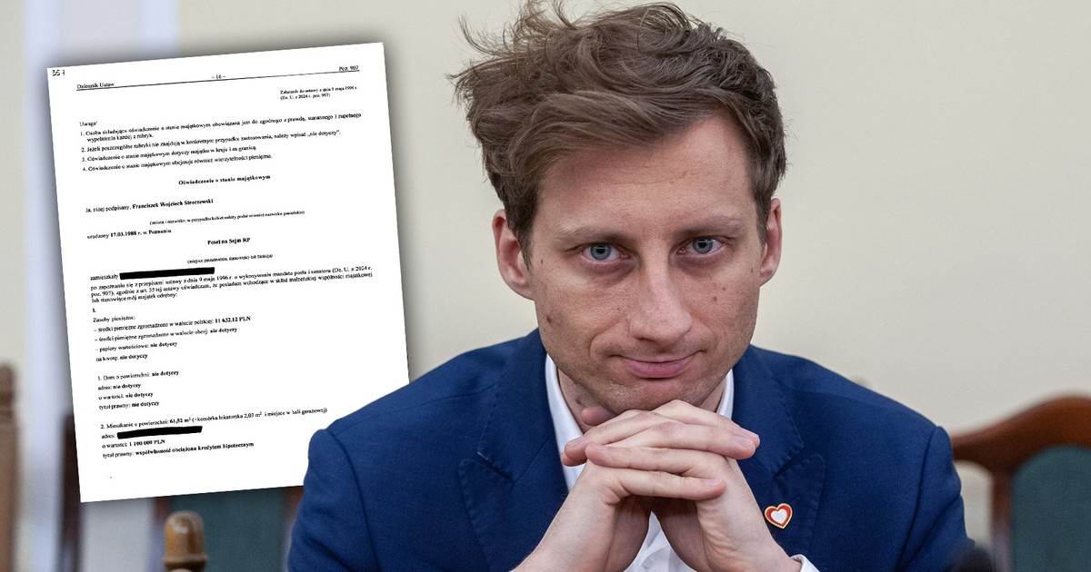 Sterczewski jest drugą kadencję posłem. Ma skromny majątek