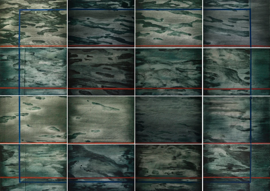 Lidija Delić, Seascape, uljana boja na mermeru, 2016.