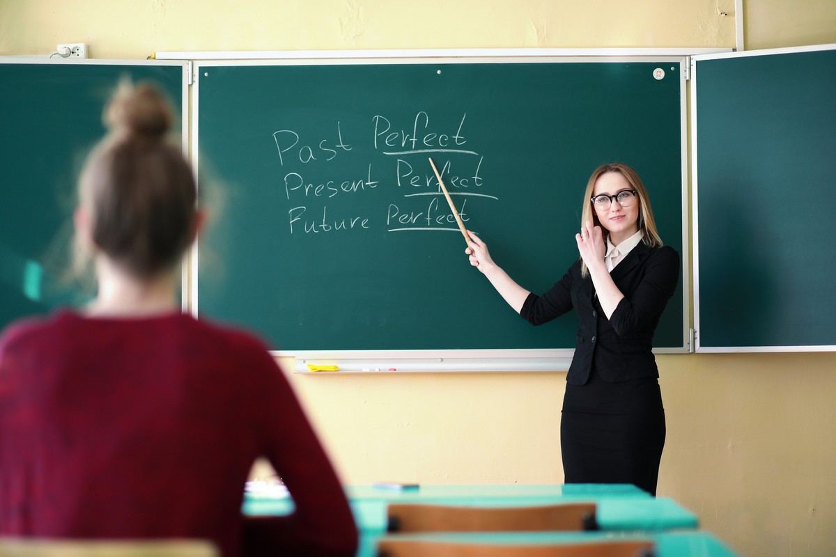 szkoła, nauczyciel, klasa