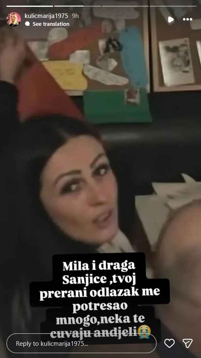 Objava Marije Kulić FOTO: Instagram