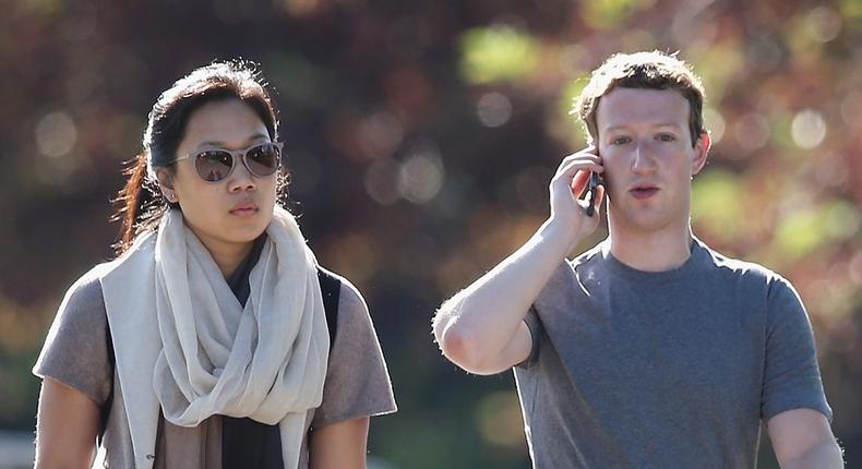 Mark Zuckerberg and Priscilla Chan