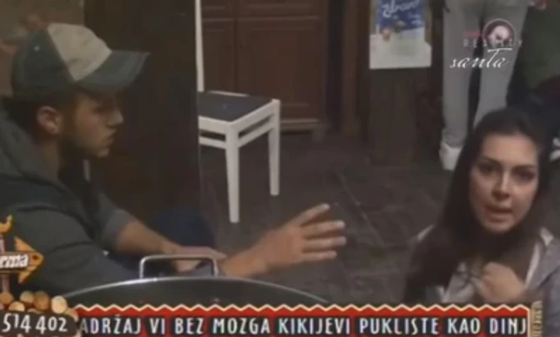 Gabrijela Pejčev i Semir Džnaković na "Farmi"